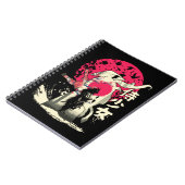 Dode Japanse Samurai Warrior Japan Szwaardveer Notitieboek (Linkerzijde)