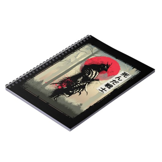 Dode Japanse Samurai Warrior Japan Szwaardveer Notitieboek (Linkerzijde)