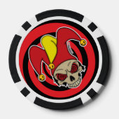 Dode Joker Screwball Graphics Poker Chips (Achterkant)