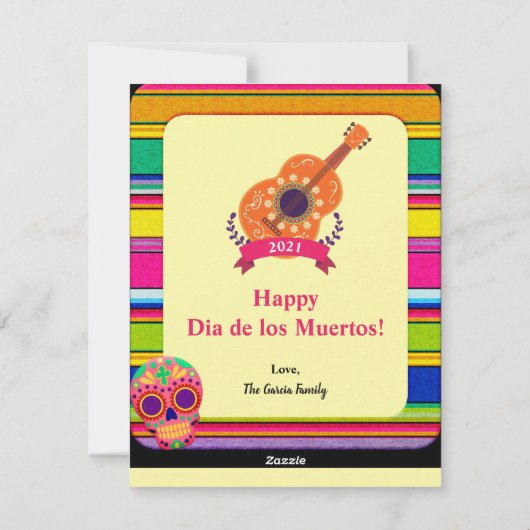 Dode Kat Dag Feestdagenkaart (Achterkant)