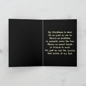 Dode Kerstmis Feestdagen Kaart (Binnen)