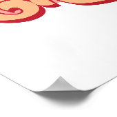 dode kerstskelet binnenkant poster (Hoek)