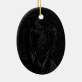 Dode Kraai Keramisch Ornament (Achterkant)