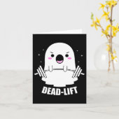 Dode Lift Geest Halloween1 Kaart (Gele Bloem)