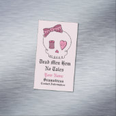 Dode Mannen Hem No Tales - Naaigoed (Hair Bow) Visitekaartje Magneet (Voorbeeld)