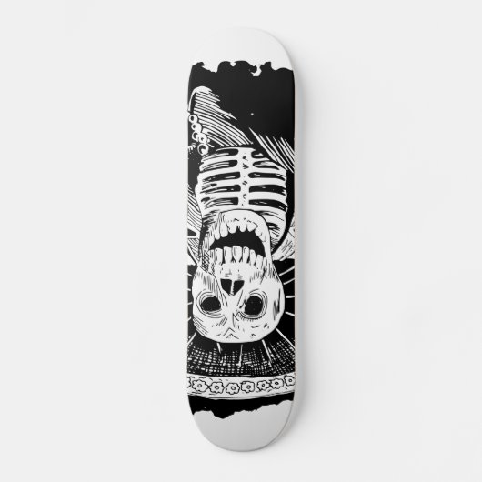 Dode Mexicaanse Mad Mariachi Skull Skateboard (Voorkant)