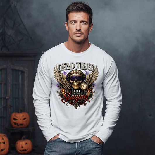 Dode Moe Vermoord Nog Halloween Tri-Blend Shirt