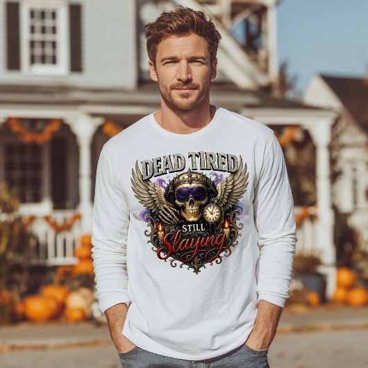 Dode Moe Vermoord Nog Halloween Tri-Blend Shirt