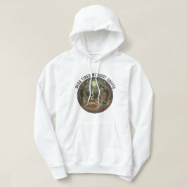 Dode Moe Zonder Koffie Skelet Camping Kunst Hoodie