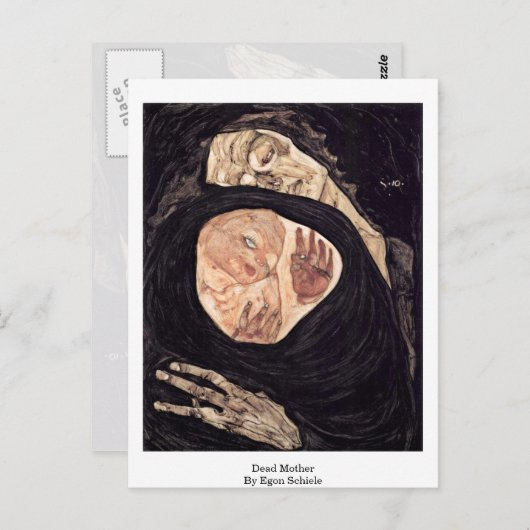 Dode moeder van Egon Schiele Briefkaart (Voorkant / Achterkant)