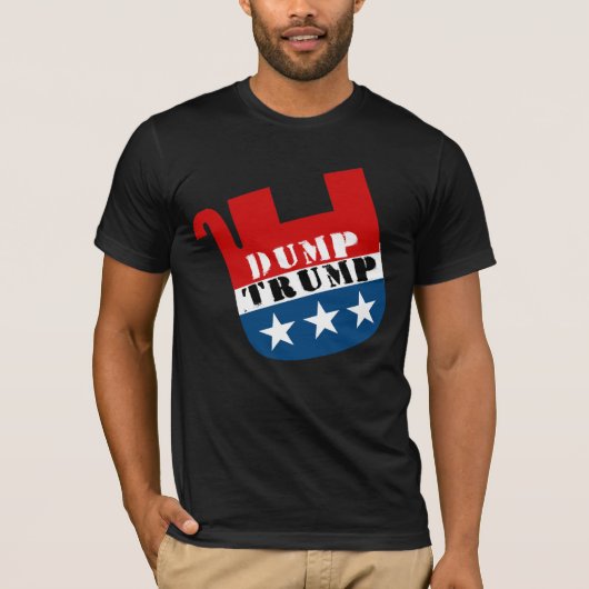 Dode olifant - Dump Trump - Anti-Trump - T-shirt (Voorkant)