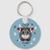 Dode Opossum-sleutelhanger Spoky Geest & Schedel Sleutelhanger (Voorkant)