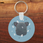 Dode Opossum-sleutelhanger Spoky Geest & Schedel Sleutelhanger (Achterkant)