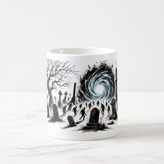 Dode opstaan uit de afgrond koffiemok (Center)