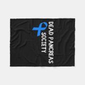 Dode pancreas Samenleving Diabetes Awareness Fun D Fleece Deken (Voorkant (Horizontaal))
