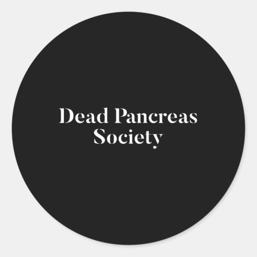 Dode pancreas Samenleving Diabetes Awareness Fun D Ronde Sticker (Voorkant)