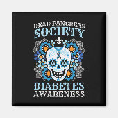 Dode pancreas Society Diabetes Awareness Sugar Sku Magneet (Voorkant)