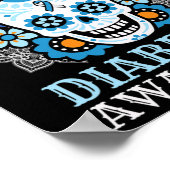 Dode pancreas Society Diabetes Awareness Sugar Sku Poster (Hoek)