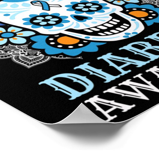 Dode pancreas Society Diabetes Awareness Sugar Sku Poster (Hoek)