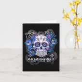 Dode pancreas Society Sugar Skull-diabetes Kaart (Gele Bloem)