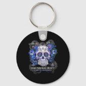 Dode pancreas Society Sugar Skull-diabetes Sleutelhanger (Voorkant)