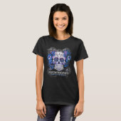 Dode pancreas Society Sugar Skull-diabetes T-shirt (Voorkant volledig)
