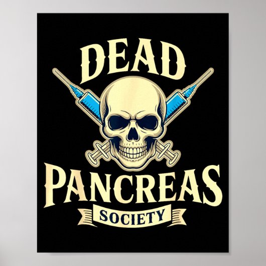 Dode Pancreas Vereniging, Type Eén Diabetes Bewust Poster (Voorkant)