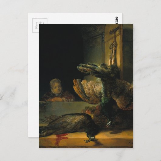 Dode pauzes door Rembrandt Briefkaart (Voorkant / Achterkant)