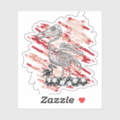 Dode Pelikaan Sticker (Vel)