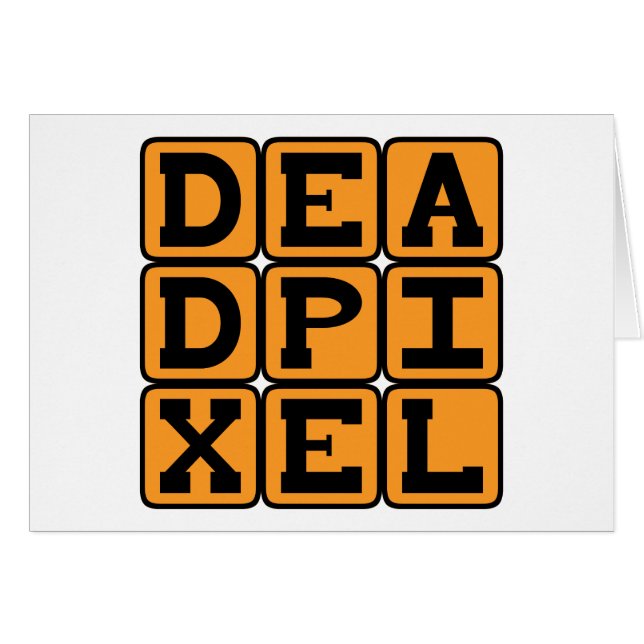Dode Pixel, Uitgebrand Beeld (Voorkant Horizontaal)
