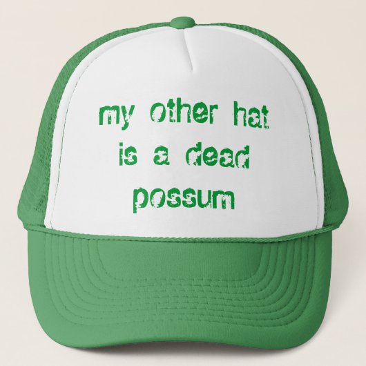dode possum trucker pet (Voorkant)