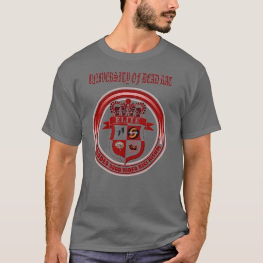 dode rat university logo t-shirt (Voorkant)