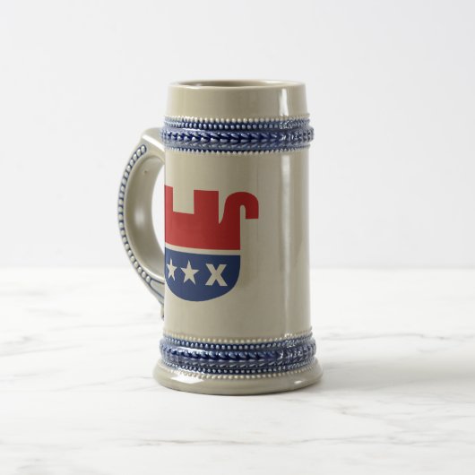 Dode republikeinse olifant bierpul (Voorkant links)