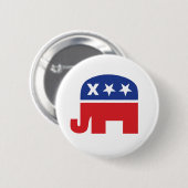 Dode republikeinse olifant ronde button 5,7 cm (Voorkant /achterkant)