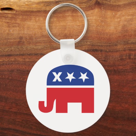 Dode republikeinse olifant sleutelhanger (Voorkant)