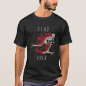 Dode Rider Skeleton Skateboarden | Retro Skateboa T-shirt (Voorkant)