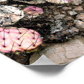 Dode roze cactus poster (Hoek)