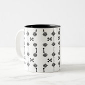 Dode Rozen Tweekleurige Koffiemok (Voorkant links)