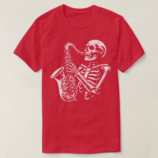dode saxofonist t-shirt (Design voorkant)