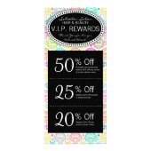 Dode schade - aangepaste saloncoupons reclamekaart (Voorkant)