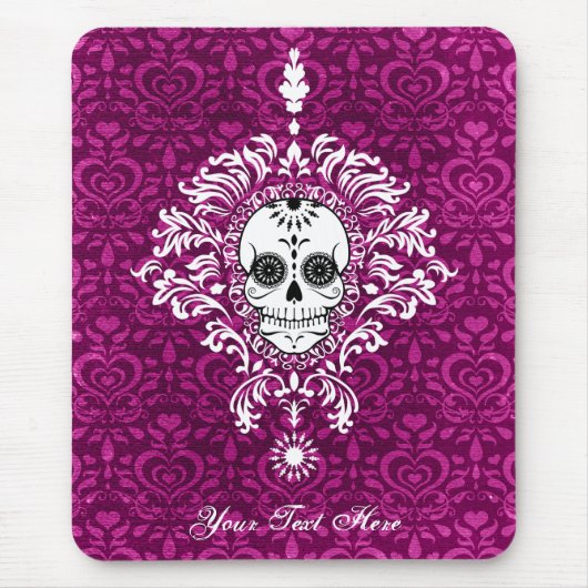 Dode schade - Aangepaste Sugar Skull Mousepad Muismat (Voorkant)