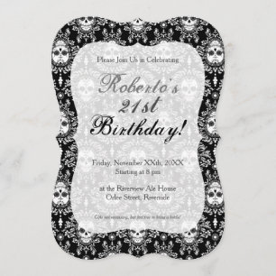 Dode schade - aangepaste uitnodigingen voor Chic S