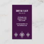 Dode schade - Aangepaste verticale kaart voor suik Visitekaartje (Achterkant)