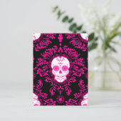 Dode schade - Chic Sugar Skull Briefkaart (Staand voorkant)