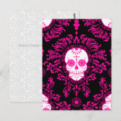 Dode schade - Chic Sugar Skull Briefkaart (Voorkant / Achterkant)