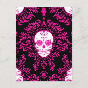 Dode schade - Chic Sugar Skull Briefkaart