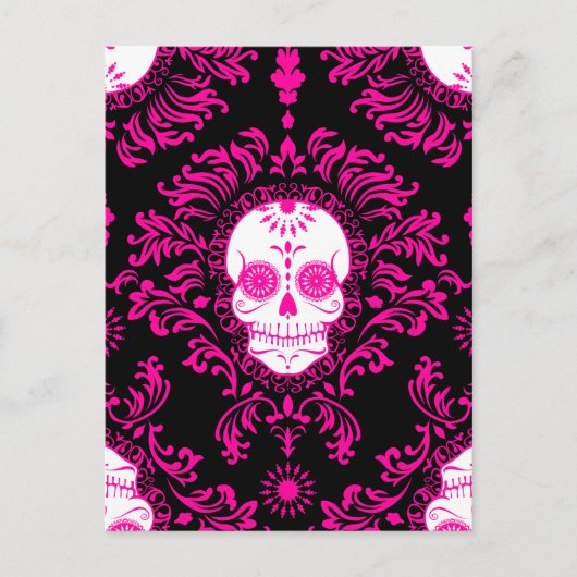 Dode schade - Chic Sugar Skull Briefkaart (Voorkant)