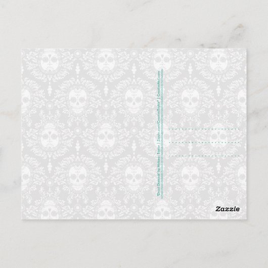 Dode schade - Chic Sugar Skull Briefkaart (Achterkant)