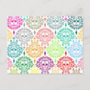Dode schade - Chic Sugar Skull Briefkaart