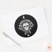 Dode schade - Chic Sugar Skull-stickers Ronde Sticker (Envelop)